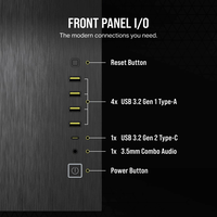 Corsair 6500x Doble Caja EATX Cristal templado Negra Aluminio Obsidian Corsair 6500x Doble Caja EATX Cristal templado Negra Aluminio Obsidian