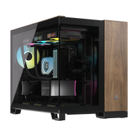 Corsair 2500x Doble Caja MATX Cristal templado Negro Nogal Corsair 2500x Doble Caja MATX Cristal templado Negro Nogal