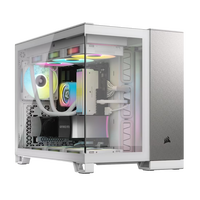Corsair 2500x Doble  Caja MATX Cristal templado Blanco  Gris Satinado