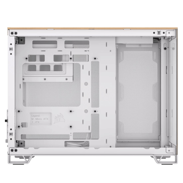 Corsair 2500x Doble  Caja MATX Cristal templado Blanco  Bambú Corsair 2500x Doble  Caja MATX Cristal templado Blanco  Bambú