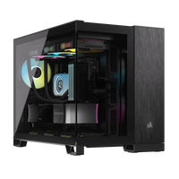Corsair 2500x Doble Caja MATX Cristal templado Negro Aluminio Obsidian Corsair 2500x Doble Caja MATX Cristal templado Negro Aluminio Obsidian