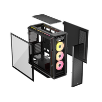 Corsair iCUE 5000T LX RGB Caja EATX Cristal templado Negra Corsair iCUE 5000T LX RGB Caja EATX Cristal templado Negra