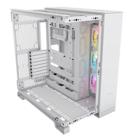Corsair iCUE Link 6500x RGB Doble  Caja EATX Cristal templado Blanca