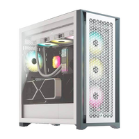 Corsair 5000D Airflow Tempered Glass White ATX  Caja