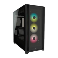 Corsair iCUE 5000X RGB Tempered Glass Black ATX Caja Corsair iCUE 5000X RGB Tempered Glass Black ATX Caja