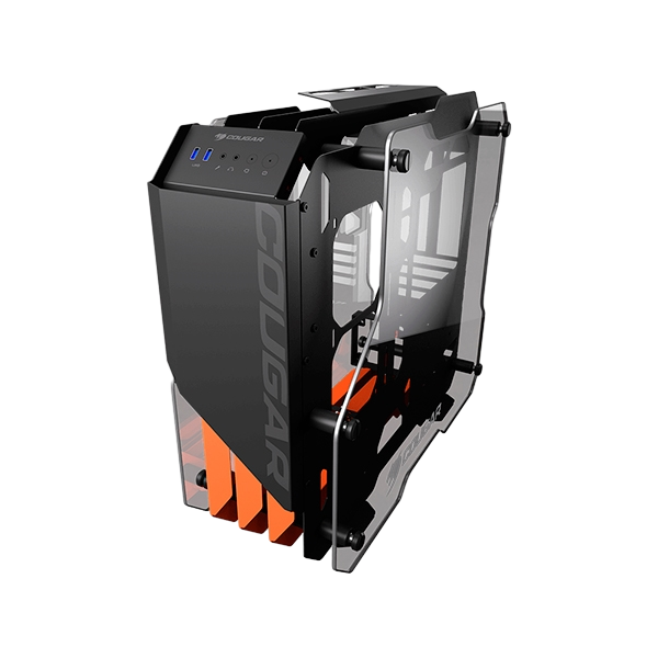 Cougar Blazer Essence Cristal Templado USB 31 NegroNaranja  Caja Cougar Blazer Essence Cristal Templado USB 31 NegroNaranja  Caja