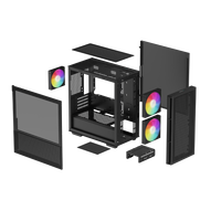 Deepcool CH360 ARGB Caja Negra Cristal Templado Deepcool CH360 ARGB Caja Negra Cristal Templado