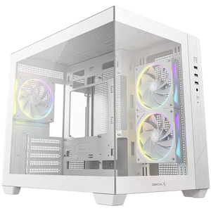 DeepCool CG330 3F WH  Caja MicroATX 3 Ventiladores ARGB Blanca