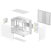 DeepCool CG330 3F WH  Caja MicroATX 3 Ventiladores ARGB Blanca