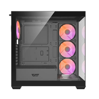 Darkflash DS900W ARGB  Caja ATX Black Wood Full Tower Cristal Templado USBC