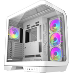 Darkflash DY570 ARGB | Caja ATX White Full Tower Cristal Curvo Doble Cámara