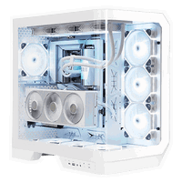 Darkflash DY570 ARGB  Caja ATX White Full Tower Cristal Curvo Doble Cámara