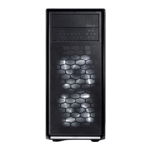 Fractal Focus G negra con ventana  Caja Fractal Focus G negra con ventana  Caja