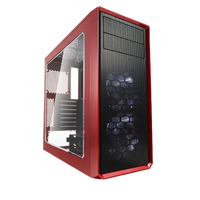 Fractal Focus G roja con ventana  Caja