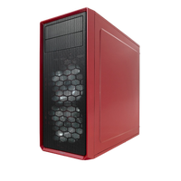 Fractal Focus G roja con ventana  Caja