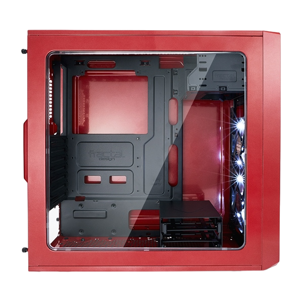 Fractal Focus G roja con ventana  Caja Fractal Focus G roja con ventana  Caja
