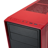 Fractal Focus G roja con ventana  Caja