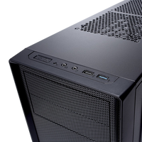 Fractal Focus mini G negra con ventana Caja Fractal Focus mini G negra con ventana Caja