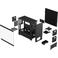 Fractal Desing Pop Silent TG Clear Tint  Caja ATX Negra Cristal templado