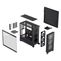 Fractal Desing Pop 2 Air TG RGB  Caja ATX Cristal Templado Negra