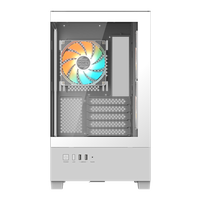 Gigabyte AORUS C201 Panoramic ICE  Caja mATX ARGB Cristal Templado USB 30 White RGB Fusion