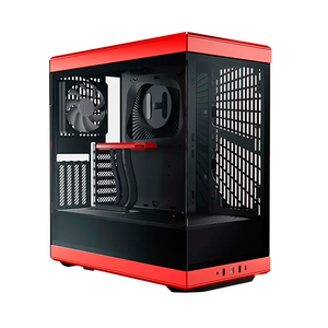 Hyte Y40 Roja  Negra  Caja ATX Cristal templado