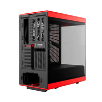 Hyte Y40 Roja  Negra  Caja ATX Cristal templado