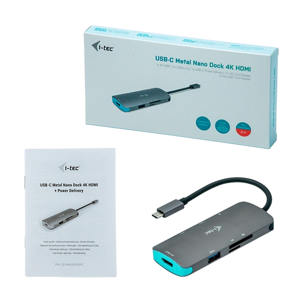 ITec USBC Metal Nano HDMI 4K 100W Dock ITec USBC Metal Nano HDMI 4K 100W Dock