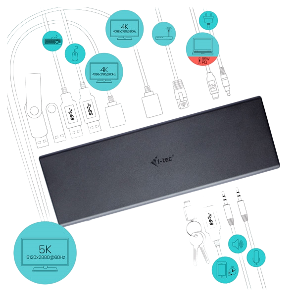 ITec USBC Dual Display HDMI DisplayPort USB 30 Dock ITec USBC Dual Display HDMI DisplayPort USB 30 Dock