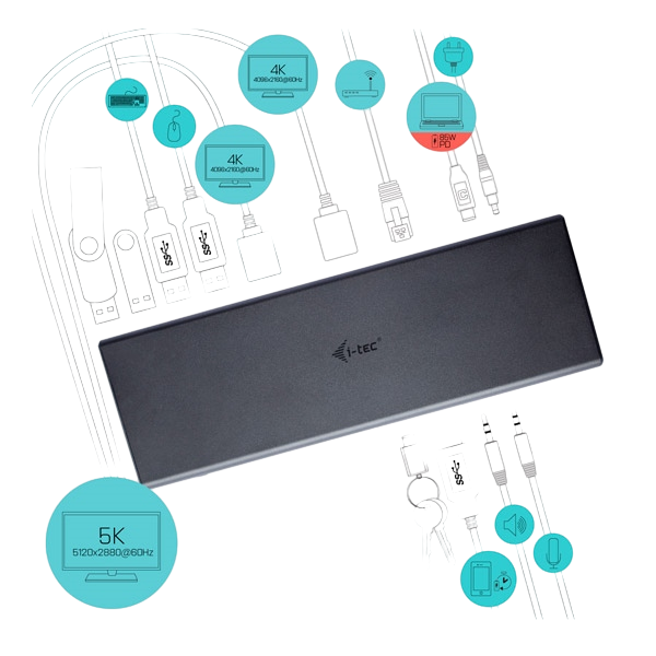 ITec USBC HDMI DisplayPort USB 30 LAN  Dock ITec USBC HDMI DisplayPort USB 30 LAN  Dock