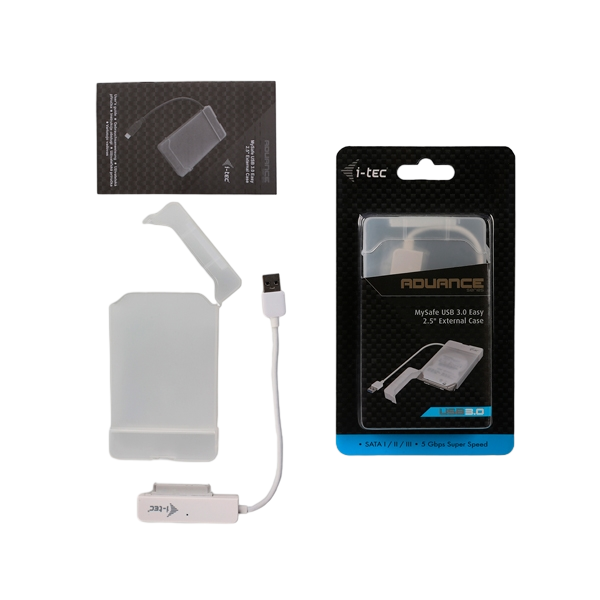 ITec MySafe USB 30 Easy 25 blanca Caja HDD ITec MySafe USB 30 Easy 25 blanca Caja HDD