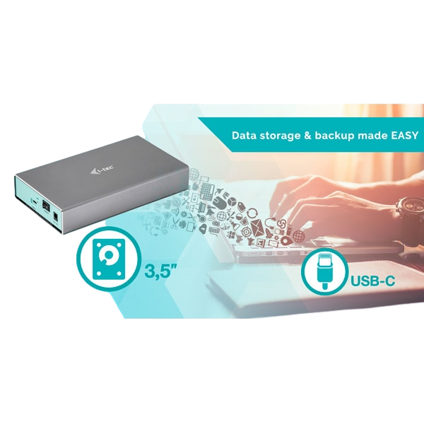 ITec Mysafe USBC 35 SATA  Caja HDD ITec Mysafe USBC 35 SATA  Caja HDD