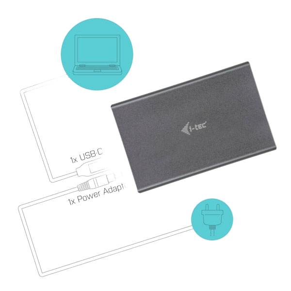 ITec Mysafe USBC 25 SATA 95mm  Caja HDD ITec Mysafe USBC 25 SATA 95mm  Caja HDD