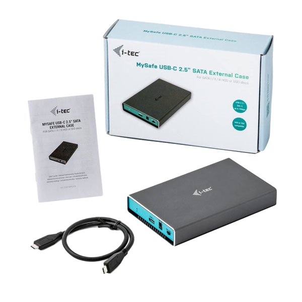 ITec Mysafe USBC 25 SATA 95mm  Caja HDD ITec Mysafe USBC 25 SATA 95mm  Caja HDD