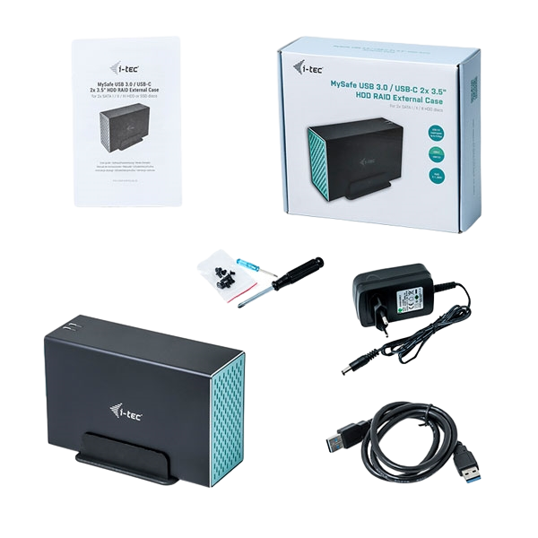 ITec USBC 2 X 35 HDD RAID  Carcasa HDD ITec USBC 2 X 35 HDD RAID  Carcasa HDD