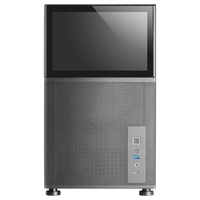 Mars Gaming MCLCD Black  Caja Micro ATX Mini Tower Pantalla LCD IPS 8 Cristal Templado USBC