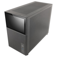 Mars Gaming MCLCD Black  Caja Micro ATX Mini Tower Pantalla LCD IPS 8 Cristal Templado USBC