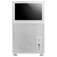 Mars Gaming MCLCD White  Caja Micro ATX Mini Tower Pantalla LCD IPS 8 Cristal Templado USBC