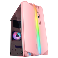 Mars Gaming MCS1 ARGB  Caja Micro ATX Cristal Templado Rosa