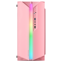 Mars Gaming MCS1 ARGB  Caja Micro ATX Cristal Templado Rosa