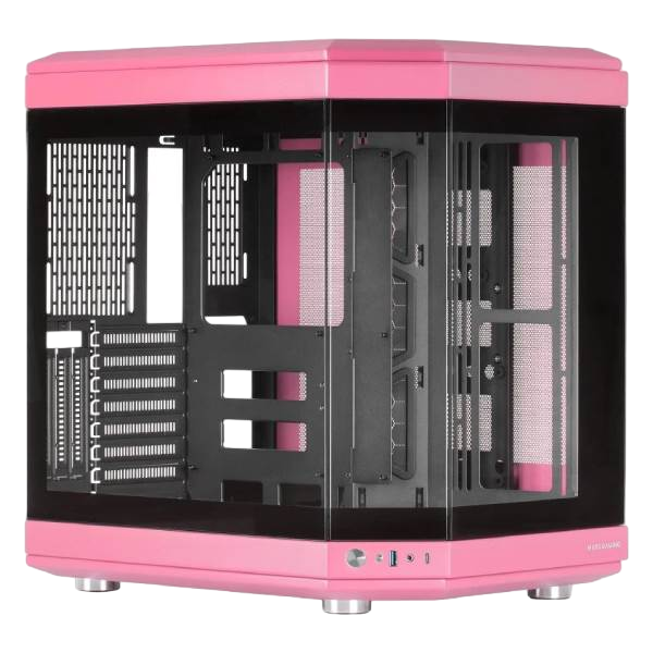 Mars Gaming MC3T Panoramica  Caja ATX Cristal Templado Rosa Mars Gaming MC3T Panoramica  Caja ATX Cristal Templado Rosa