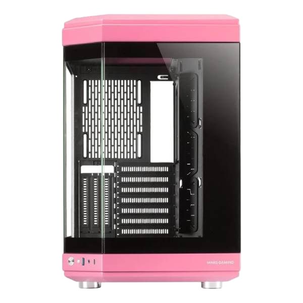 Mars Gaming MC3T Panoramica  Caja ATX Cristal Templado Rosa Mars Gaming MC3T Panoramica  Caja ATX Cristal Templado Rosa