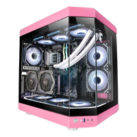 Mars Gaming MC3T Panoramica Caja ATX Cristal Templado Rosa Mars Gaming MC3T Panoramica Caja ATX Cristal Templado Rosa