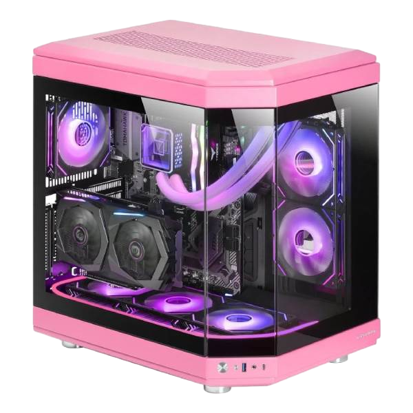 Mars Gaming MC3T Panoramica  Caja ATX Cristal Templado Rosa Mars Gaming MC3T Panoramica  Caja ATX Cristal Templado Rosa
