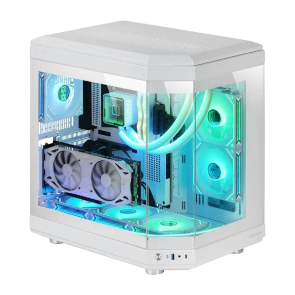 Mars Gaming MC3T Panoramica  Caja ATX Cristal Templado Blanca Mars Gaming MC3T Panoramica  Caja ATX Cristal Templado Blanca