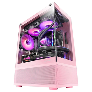 Mars Gaming MCSE Caja MicroATX Cristal Templado Rosa Mars Gaming MCSE Caja MicroATX Cristal Templado Rosa