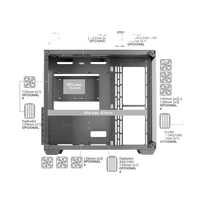 Mars Gaming MCV4 Blanco Torre Gaming XXL EATX Ventana Cristal Templado Diseño Sin Marco Doble Cámara Modular Mars Gaming MCV4 Blanco Torre Gaming XXL EATX Ventana Cristal Templado Diseño Sin Marco Doble Cámara Modular