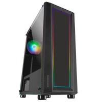 Mars Gaming MCART ARGB  Caja ATX Mid Tower Cristal Templado USB 30 Black