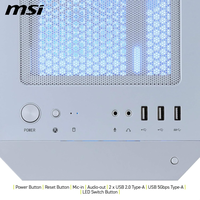 MSI MAG Forge M100R ARGB  Caja Micro ATX Cristal Templado Blanca