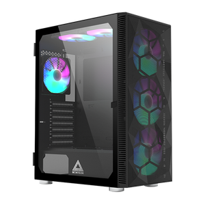 Montech X3 Mesh RGB  Caja Negra ATX Cristal Templado